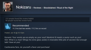 Illustration for article titled Bloodstained: Ritual Of The Night, As Told By Steam Reviews